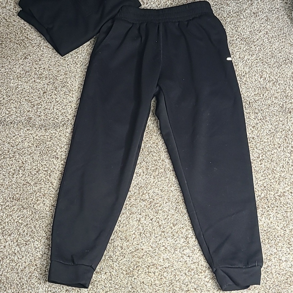 Leg3Nd Black Joggers with Elastic Waistband With Matching Top - Picture 9 of 11